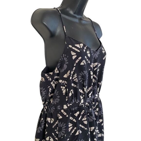 Madewell Starview 100% Silk Batik Grid Mini Dress Sz 4 - Picture 6 of 16